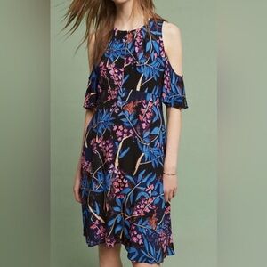 Maeve Elia cold shoulder floral dress, size 0
